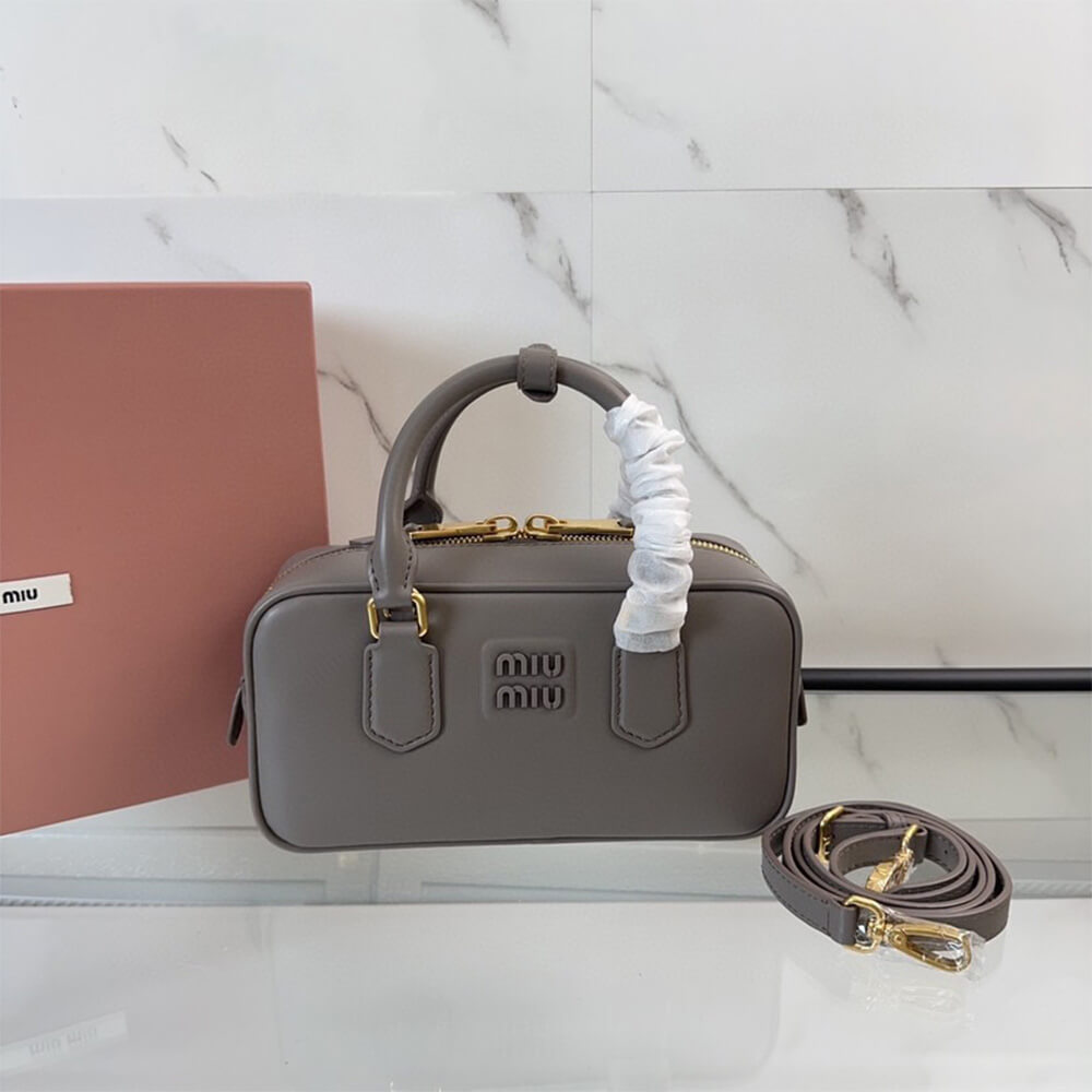 MIUMIU Medium Arcadie Leather Bag(HIGH-END GRADE)